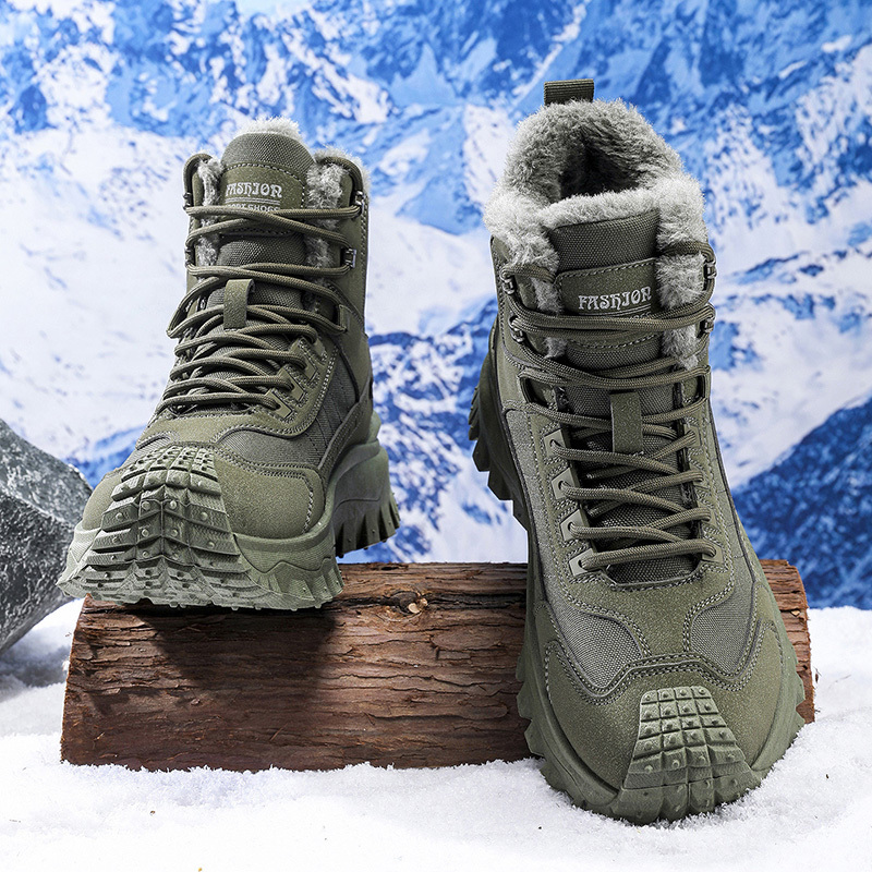 Men's Safe Protective Boots - Anti-Fatigue Footbed; Reinforced Ankle Support; Warm; Anti-Smash; Non-Slip; Anti-Wear; Shock Absorb; Comfortable