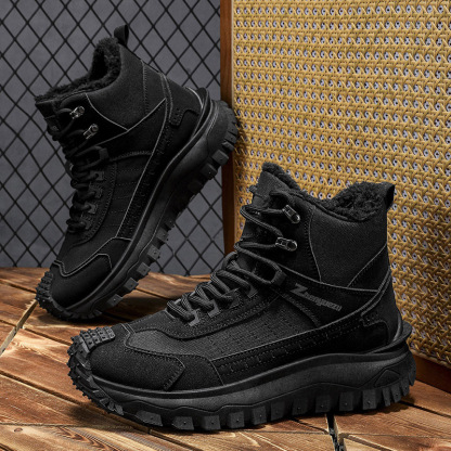 Men's Safe Protective Boots - Anti-Fatigue Footbed; Reinforced Ankle Support; Warm; Anti-Smash; Non-Slip; Anti-Wear; Shock Absorb; Comfortable