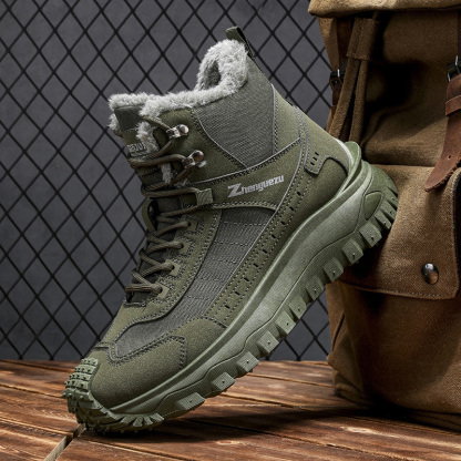 Men's Safe Protective Boots - Anti-Fatigue Footbed; Reinforced Ankle Support; Warm; Anti-Smash; Non-Slip; Anti-Wear; Shock Absorb; Comfortable