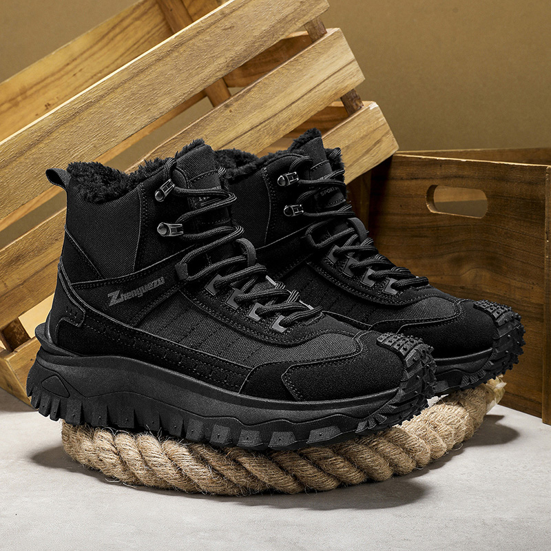 Men's Safe Protective Boots - Anti-Fatigue Footbed; Reinforced Ankle Support; Warm; Anti-Smash; Non-Slip; Anti-Wear; Shock Absorb; Comfortable