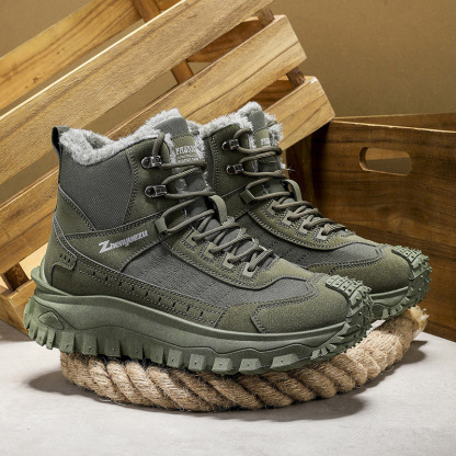 Men's Safe Protective Boots - Anti-Fatigue Footbed; Reinforced Ankle Support; Warm; Anti-Smash; Non-Slip; Anti-Wear; Shock Absorb; Comfortable