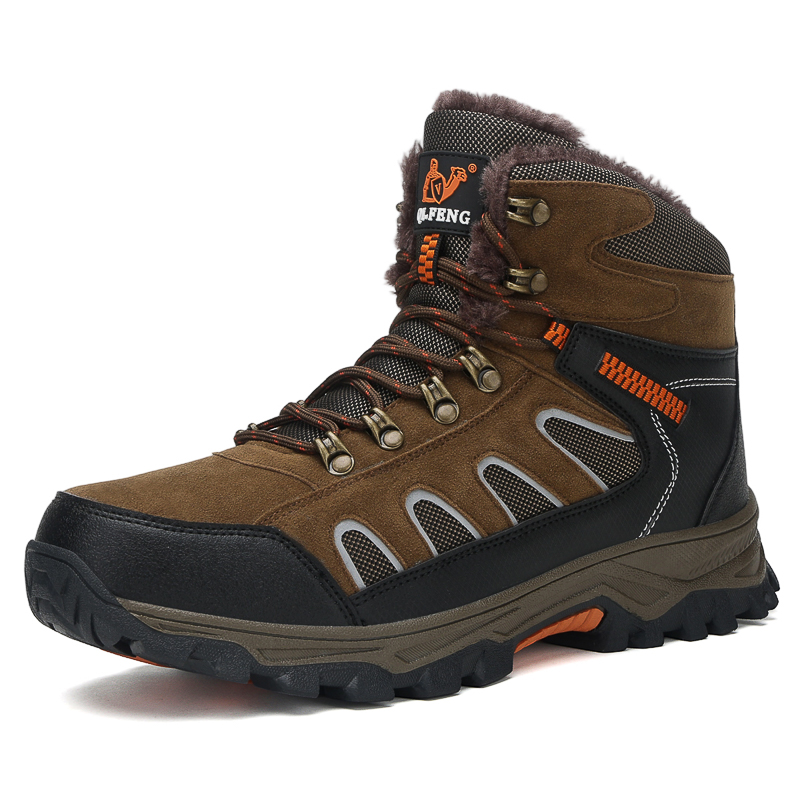 Men's Hiking Boots - Safe; Comfortable; Waterproof; Slip-resistant; Impact-resistant; Puncture-resistant; Wide Toe; Arch Support; Ankle Support