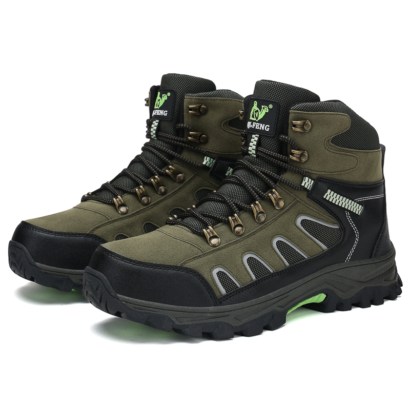Men's Hiking Boots - Safe; Comfortable; Waterproof; Slip-resistant; Impact-resistant; Puncture-resistant; Wide Toe; Arch Support; Ankle Support