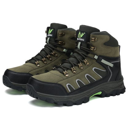 Men's Hiking Boots - Safe; Comfortable; Waterproof; Slip-resistant; Impact-resistant; Puncture-resistant; Wide Toe; Arch Support; Ankle Support