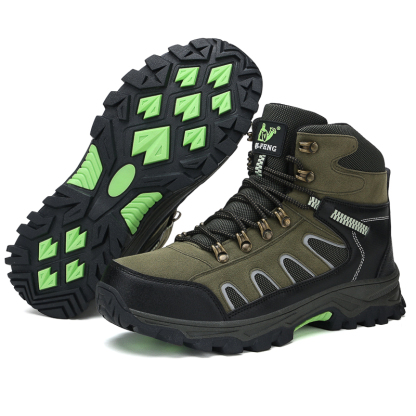 Men's Hiking Boots - Safe; Comfortable; Waterproof; Slip-resistant; Impact-resistant; Puncture-resistant; Wide Toe; Arch Support; Ankle Support