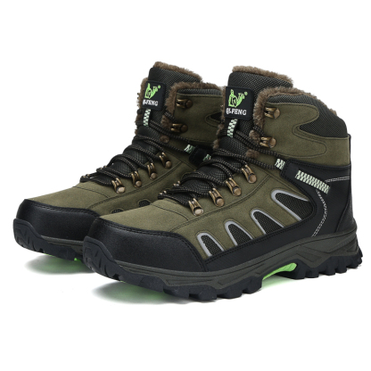 Men's Hiking Boots - Safe; Comfortable; Waterproof; Slip-resistant; Impact-resistant; Puncture-resistant; Wide Toe; Arch Support; Ankle Support