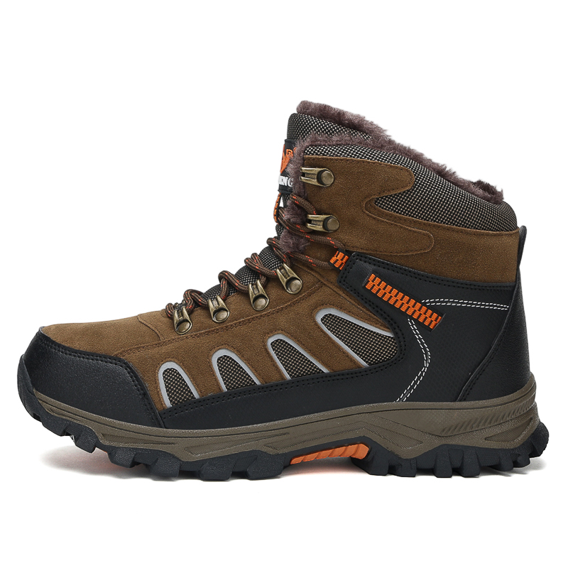 Men's Hiking Boots - Safe; Comfortable; Waterproof; Slip-resistant; Impact-resistant; Puncture-resistant; Wide Toe; Arch Support; Ankle Support