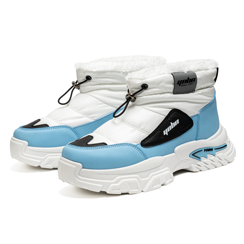 Men’s Puffer Winter Boots, Non-Slip, Warm Fur-Lined, Waterproof & Windproof, with Ankle Support and Heat-Locking Collar