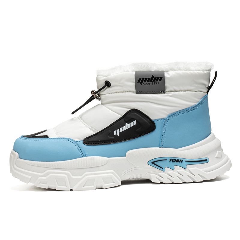 Men’s Puffer Winter Boots, Non-Slip, Warm Fur-Lined, Waterproof & Windproof, with Ankle Support and Heat-Locking Collar