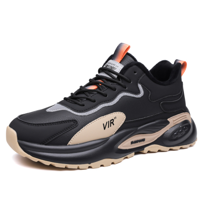 Men's Winter Warm and Cozy Thermal Lining Hiking Shoes - Lightweight - Anti-Slip - Water-Resistant - Breathable Sneakers - Impact&Puncture Resistant Work Shoes - Ideal for Daily Routine, Outdoor Adventures, Sport, Travelling and Work