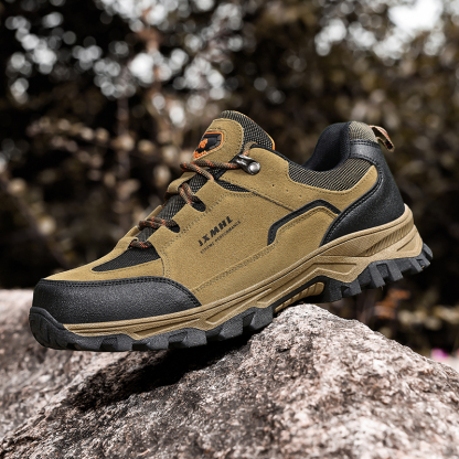 Men's Orthopedic Arch Support Wide Toe Ankle Support Hiking Shoes Waterproof Non-slip Anti-puncture Work Shoes