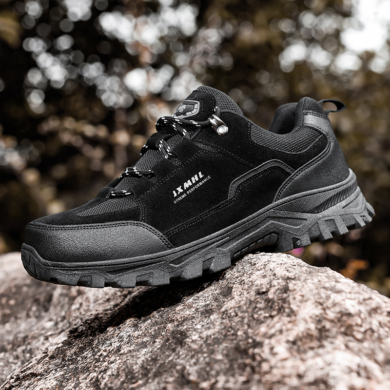 Men's Orthopedic Arch Support Wide Toe Ankle Support Hiking Shoes Waterproof Non-slip Anti-puncture Work Shoes