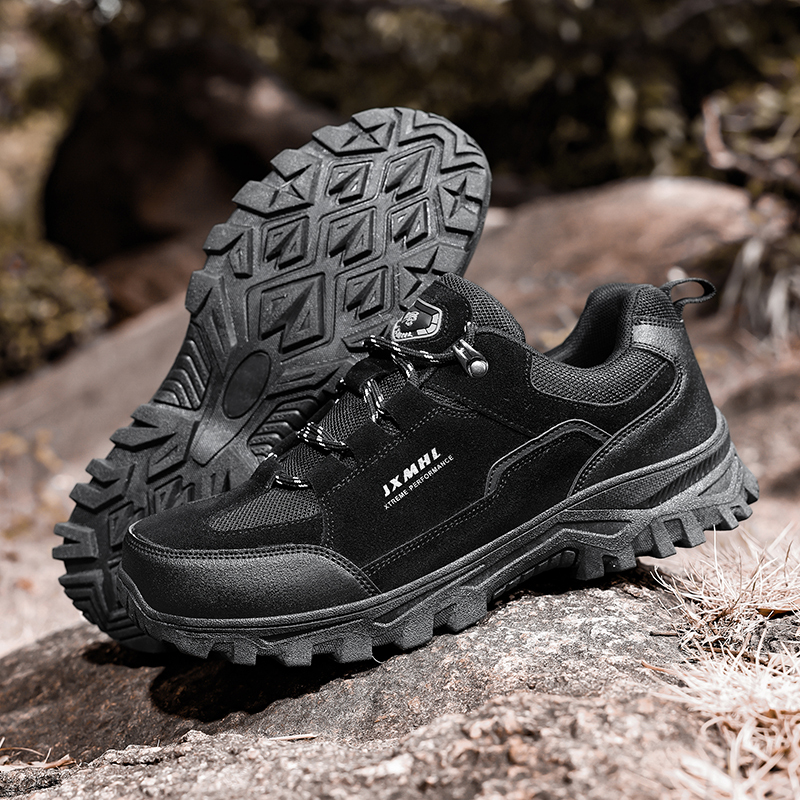 Men's Orthopedic Arch Support Wide Toe Ankle Support Hiking Shoes Waterproof Non-slip Anti-puncture Work Shoes