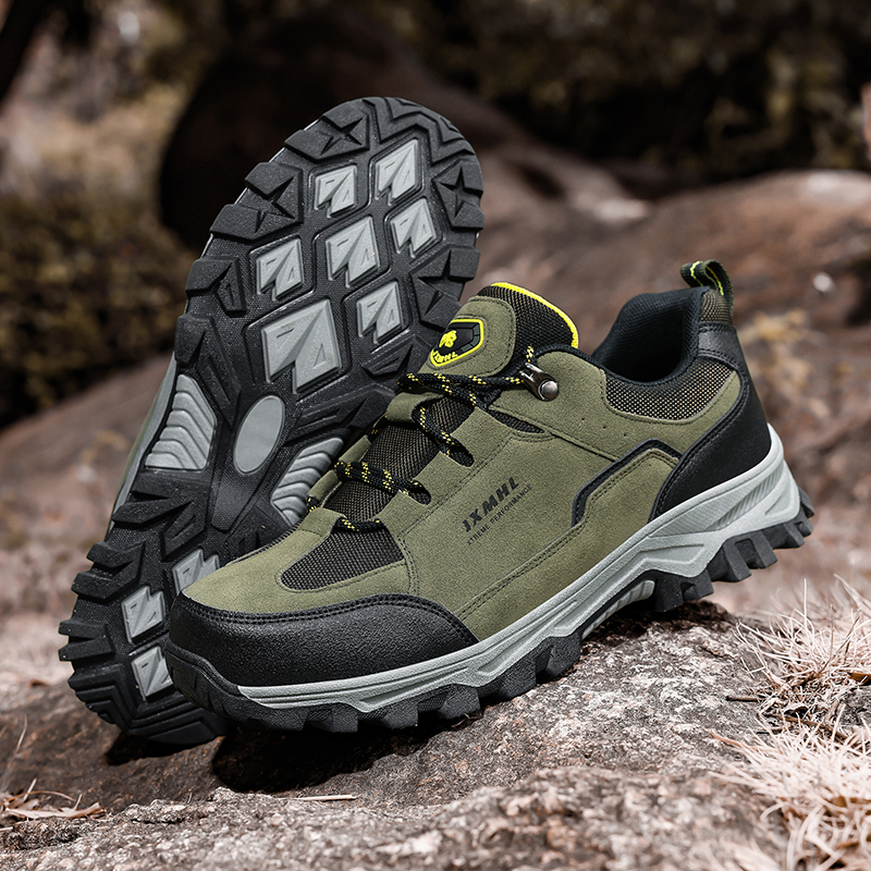 Men's Orthopedic Arch Support Wide Toe Ankle Support Hiking Shoes Waterproof Non-slip Anti-puncture Work Shoes