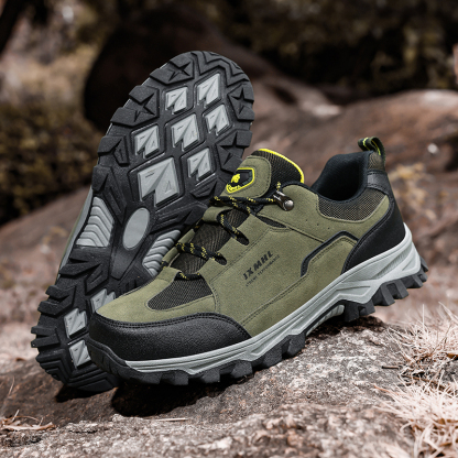 Men's Orthopedic Arch Support Wide Toe Ankle Support Hiking Shoes Waterproof Non-slip Anti-puncture Work Shoes