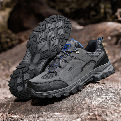 Men's Orthopedic Arch Support Wide Toe Ankle Support Hiking Shoes Waterproof Non-slip Anti-puncture Work Shoes