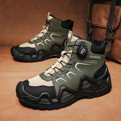 ⏰Limited Time Sale 70% OFF-Men's Orthopedic Hiking Boots - Built-In Arch Support; Waterproof; Anti-Slip; Smash-Resistant; Wide Toe; Ideal for Hiking; Outdoor Adventures