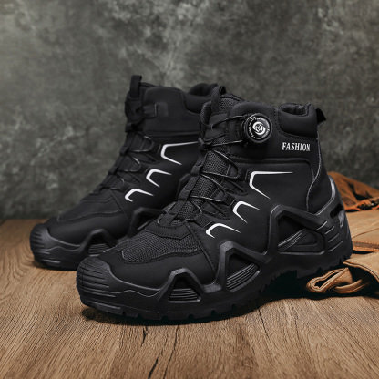 ⏰Limited Time Sale 70% OFF-Men's Orthopedic Hiking Boots - Built-In Arch Support; Waterproof; Anti-Slip; Smash-Resistant; Wide Toe; Ideal for Hiking; Outdoor Adventures