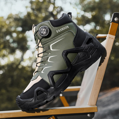 ⏰Limited Time Sale 70% OFF-Men's Orthopedic Hiking Boots - Built-In Arch Support; Waterproof; Anti-Slip; Smash-Resistant; Wide Toe; Ideal for Hiking; Outdoor Adventures