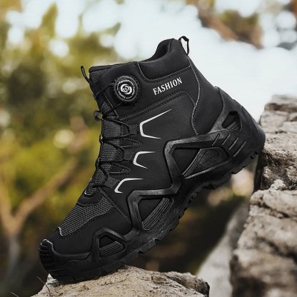 ⏰Limited Time Sale 70% OFF-Men's Orthopedic Hiking Boots - Built-In Arch Support; Waterproof; Anti-Slip; Smash-Resistant; Wide Toe; Ideal for Hiking; Outdoor Adventures