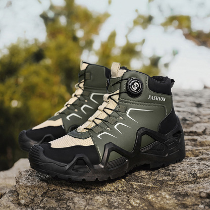 ⏰Limited Time Sale 70% OFF-Men's Orthopedic Hiking Boots - Built-In Arch Support; Waterproof; Anti-Slip; Smash-Resistant; Wide Toe; Ideal for Hiking; Outdoor Adventures