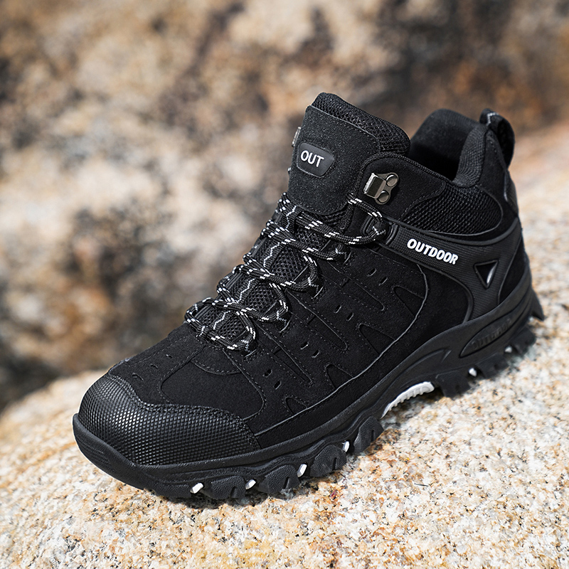 Men's Orthopedic Arch Support Hiking Boots-Slip&Water-Resistant, Design for All-Day wear Comfortable Work Boots-Ideal for Outdoor Adventures, Work and Travelling