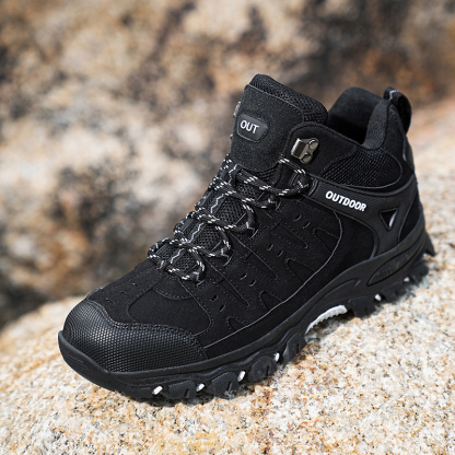 Men's Orthopedic Arch Support Hiking Boots-Slip&Water-Resistant, Design for All-Day wear Comfortable Work Boots-Ideal for Outdoor Adventures, Work and Travelling