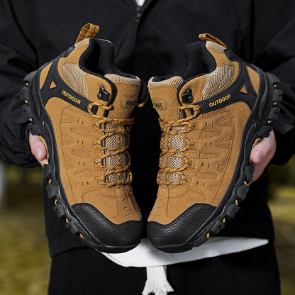 Men's Orthopedic Arch Support Hiking Boots-Slip&Water-Resistant, Design for All-Day wear Comfortable Work Boots-Ideal for Outdoor Adventures, Work and Travelling