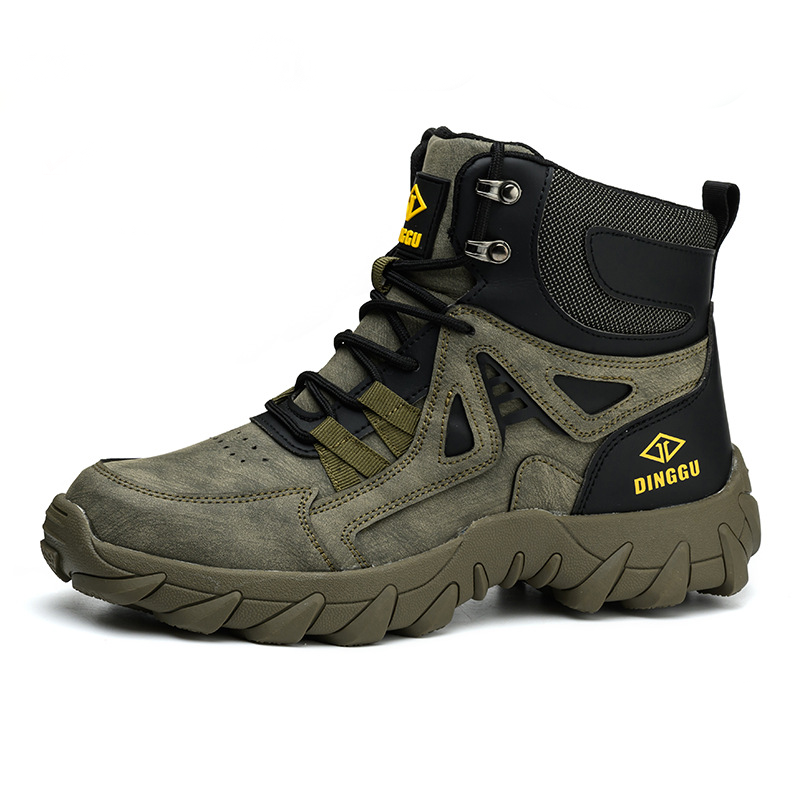 Men's Orthopedic Hiking Boots - Safe and Comfortable Work Boots - Waterproof, Slip-resistant, Impact-resistant, and Puncture-resistant - Wide Toe, Arch Support, and Ankle Support - Money-back Guarantee if ineffective.