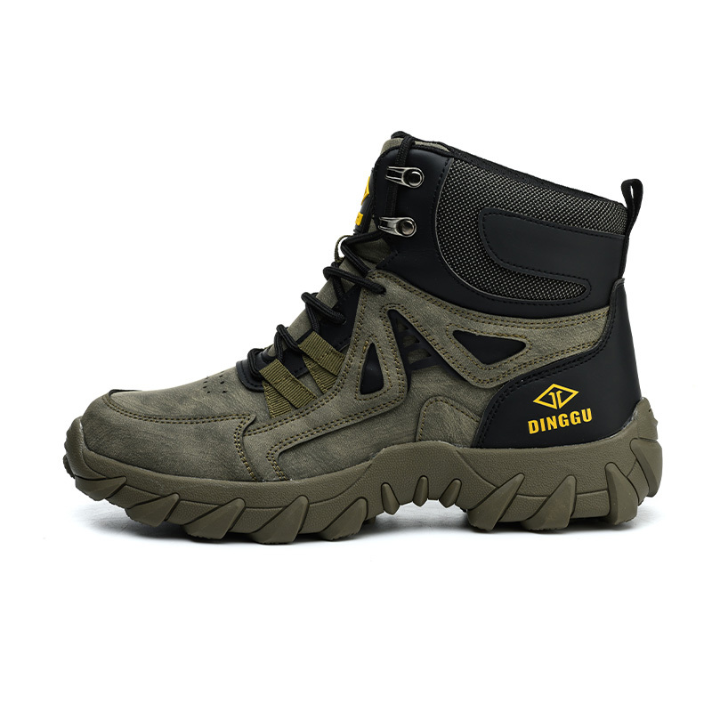 Men's Orthopedic Hiking Boots - Safe and Comfortable Work Boots - Waterproof, Slip-resistant, Impact-resistant, and Puncture-resistant - Wide Toe, Arch Support, and Ankle Support - Money-back Guarantee if ineffective.