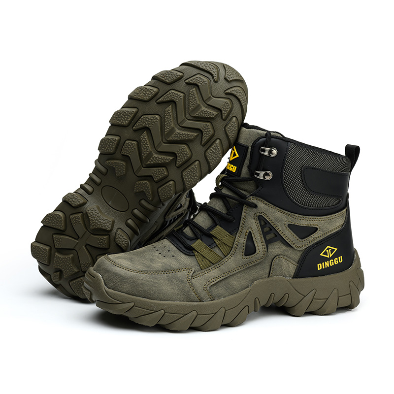 Men's Orthopedic Hiking Boots - Safe and Comfortable Work Boots - Waterproof, Slip-resistant, Impact-resistant, and Puncture-resistant - Wide Toe, Arch Support, and Ankle Support - Money-back Guarantee if ineffective.