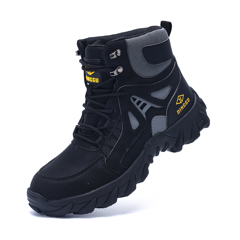 Men's Orthopedic Hiking Boots - Safe and Comfortable Work Boots - Waterproof, Slip-resistant, Impact-resistant, and Puncture-resistant - Wide Toe, Arch Support, and Ankle Support - Money-back Guarantee if ineffective.