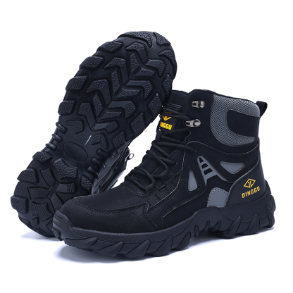 Men's Orthopedic Hiking Boots - Safe and Comfortable Work Boots - Waterproof, Slip-resistant, Impact-resistant, and Puncture-resistant - Wide Toe, Arch Support, and Ankle Support - Money-back Guarantee if ineffective.