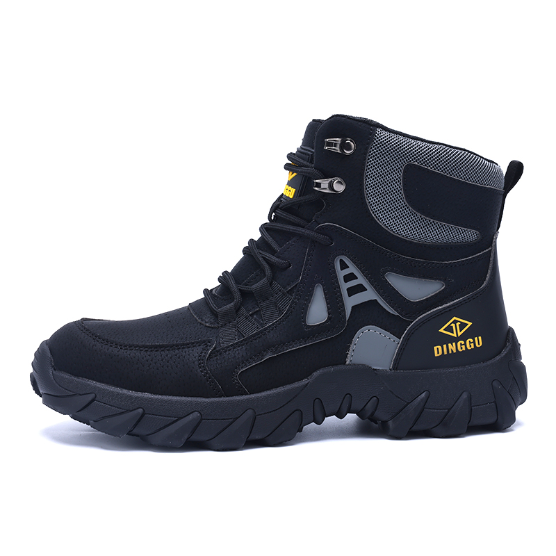 Men's Orthopedic Hiking Boots - Safe and Comfortable Work Boots - Waterproof, Slip-resistant, Impact-resistant, and Puncture-resistant - Wide Toe, Arch Support, and Ankle Support - Money-back Guarantee if ineffective.