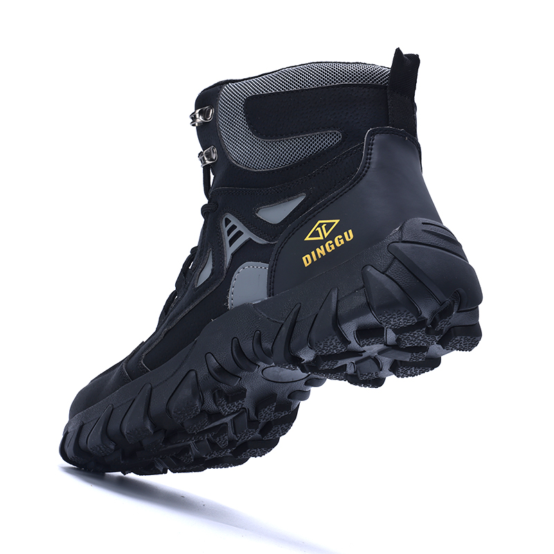 Men's Orthopedic Hiking Boots - Safe and Comfortable Work Boots - Waterproof, Slip-resistant, Impact-resistant, and Puncture-resistant - Wide Toe, Arch Support, and Ankle Support - Money-back Guarantee if ineffective.