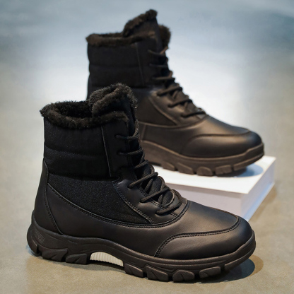 Men's Waterproof Hiking Boots - Breathable Quick-Dry Upper,Mountain Trekking & Outdoor Adventures | All-Terrain Grip & Abrasion-Proof