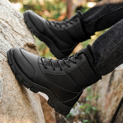 Men's Waterproof Hiking Boots - Breathable Quick-Dry Upper,Mountain Trekking & Outdoor Adventures | All-Terrain Grip & Abrasion-Proof