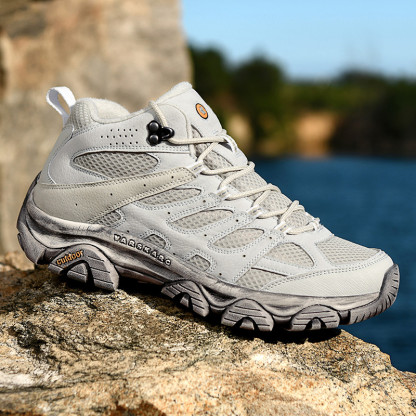 Men's Orthopedic Hiking Boots - Safe and Comfortable Work Boots - Waterproof, Slip-Resistant, Impact&Puncture-Resistant- Wide Toe, Arch&Ankle Support - Money-back Guarantee if ineffective.