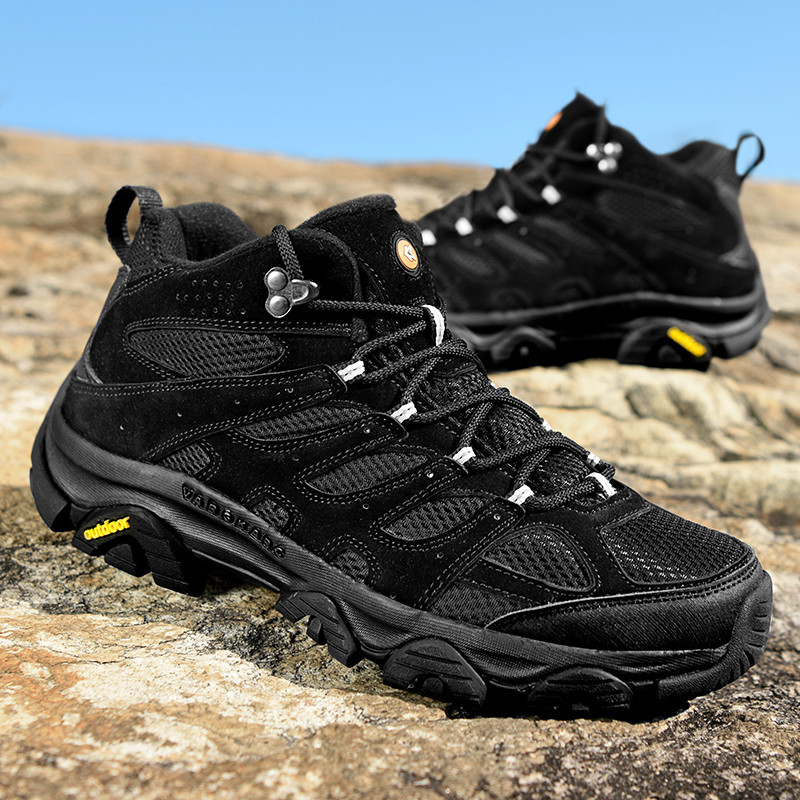 Men's Orthopedic Hiking Boots - Safe and Comfortable Work Boots - Waterproof, Slip-Resistant, Impact&Puncture-Resistant- Wide Toe, Arch&Ankle Support - Money-back Guarantee if ineffective.