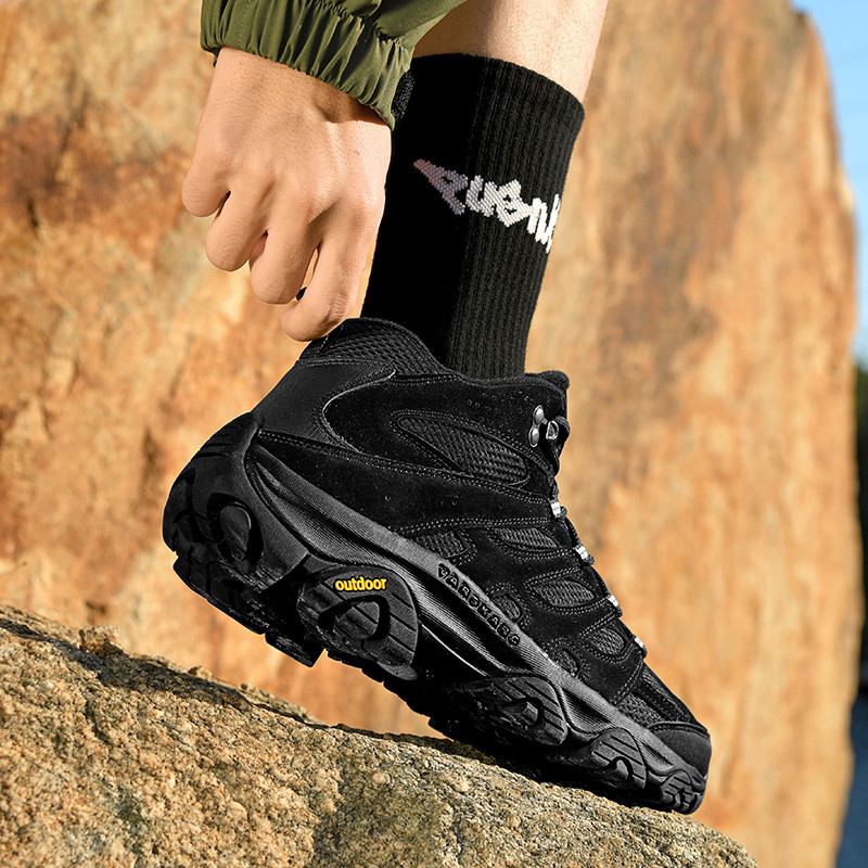 Men's Orthopedic Hiking Boots - Safe and Comfortable Work Boots - Waterproof, Slip-Resistant, Impact&Puncture-Resistant- Wide Toe, Arch&Ankle Support - Money-back Guarantee if ineffective.