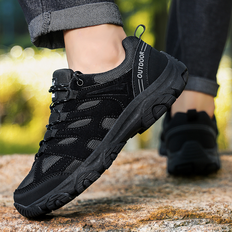 Men’s Comfortable Hiking Shoes, Orthopedic Arch Support Non-Slip Puncture&Scratch Resistant Wide Toe Box Design Work Shoes, Ideal For Walking or Standing All-Day