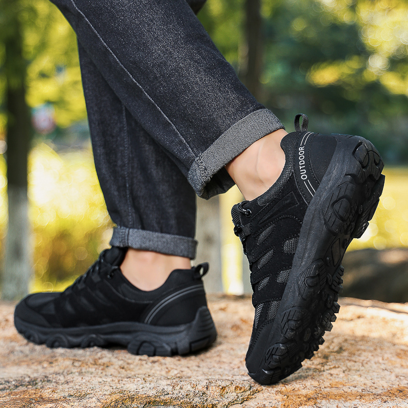 Men’s Comfortable Hiking Shoes, Orthopedic Arch Support Non-Slip Puncture&Scratch Resistant Wide Toe Box Design Work Shoes, Ideal For Walking or Standing All-Day