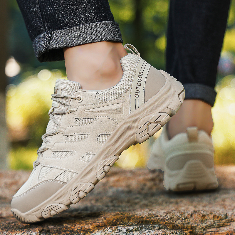 Men’s Comfortable Hiking Shoes, Orthopedic Arch Support Non-Slip Puncture&Scratch Resistant Wide Toe Box Design Work Shoes, Ideal For Walking or Standing All-Day