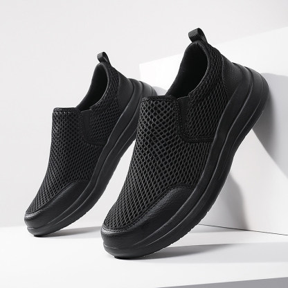  Men's Stretch-Knit Slip-On Shoes | 8 oz Light | Orthopedic | Wide Fit | 1-Second Wear | Machine Washable