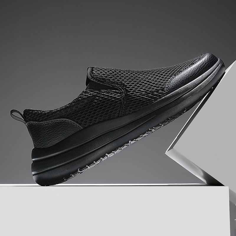  Men's Stretch-Knit Slip-On Shoes | 8 oz Light | Orthopedic | Wide Fit | 1-Second Wear | Machine Washable