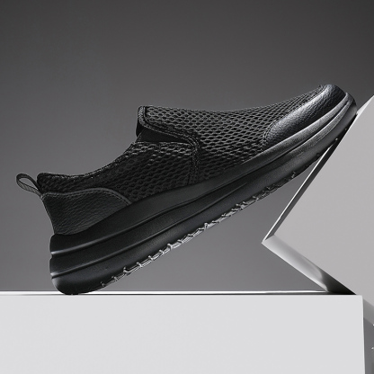  Men's Stretch-Knit Slip-On Shoes | 8 oz Light | Orthopedic | Wide Fit | 1-Second Wear | Machine Washable