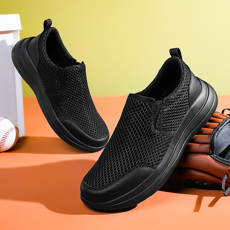  Men's Stretch-Knit Slip-On Shoes | 8 oz Light | Orthopedic | Wide Fit | 1-Second Wear | Machine Washable