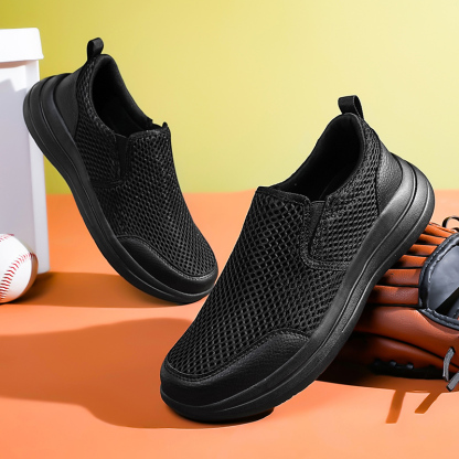  Men's Stretch-Knit Slip-On Shoes | 8 oz Light | Orthopedic | Wide Fit | 1-Second Wear | Machine Washable