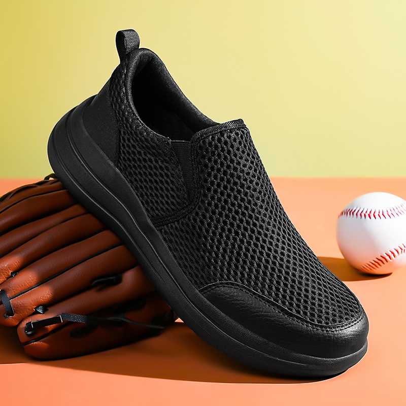  Men's Stretch-Knit Slip-On Shoes | 8 oz Light | Orthopedic | Wide Fit | 1-Second Wear | Machine Washable