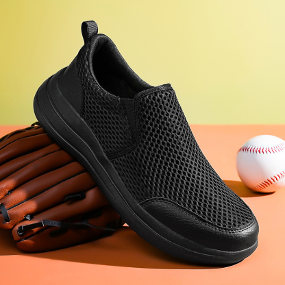  Men's Stretch-Knit Slip-On Shoes | 8 oz Light | Orthopedic | Wide Fit | 1-Second Wear | Machine Washable